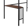 PAGED Twin Size Loft Bed with L-Shaped Desk, Modern Metal Bed Frame with Ladder and Guardrails for Bedroom - 4 of 4