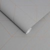 Balance Grey and Rose Gold Geometric Paste the Wall Wallpaper - 3 of 4