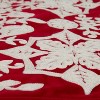 18.5"x18.5" Indoor Christmas Snowflakes and Berries Pillow Red Square 18-inch Throw Pillow  - Pillow Perfect - 4 of 4