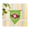 tag Happy Spring Hanging Pendant Wall Tapestry Multicolor Felt Decor for Spring and Summer 9.02 in H x 7.03 in L - 3 of 3