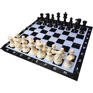 WE Games Garden Chess Set - Large 8 inch King, 35.5 inch Board - 1 of 4