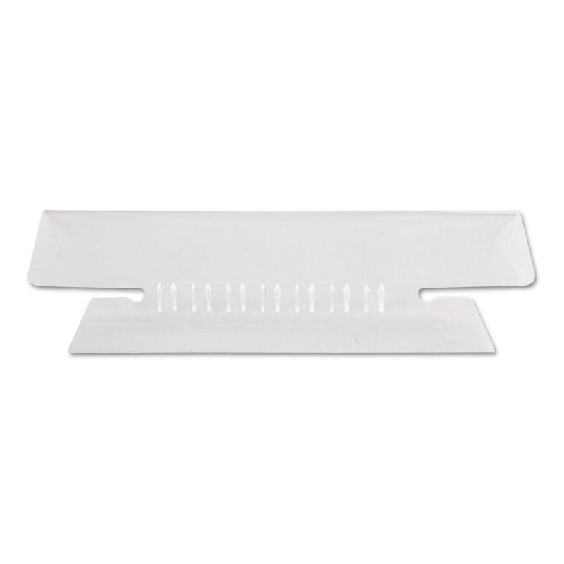 Pendaflex Hanging File Folder Tabs 1/3 Tab 3 1/2 Inch Clear Tab/White Insert 25/Pack 4312, 1 of 2
