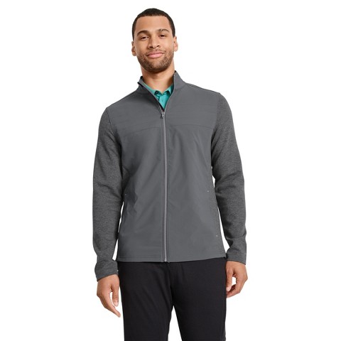Jockey Men's EverActive Mixed Media Jacket M Grey Heather