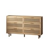 NicBex 51.18" 6-Drawer Rattan Storage Cabinet Natural Rattan Drawers for Bedroom & Living Room, Spacious Storage with Smooth Rails - 3 of 4