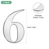Unique Bargains 304 Stainless Steel Self-adhesive Rust Resistant Outdoor Use House Number 1 Pc - 3 of 4