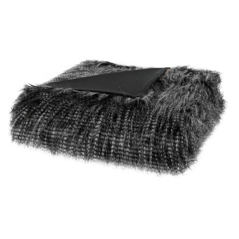 50x60 Ruched Faux Fur Throw Blanket - Madison Park : Target