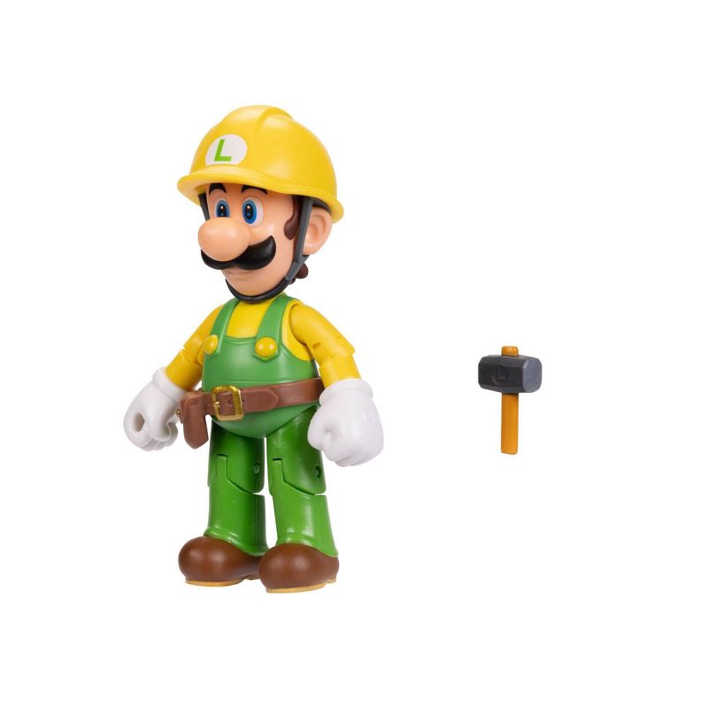 Nintendo Super Mario Builder Luigi with Utility Belt Action Figure, 5 of 8