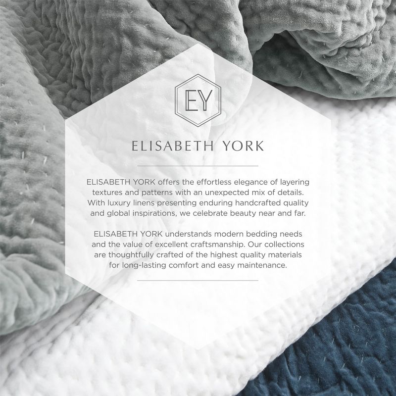 EY Essentials Eva Navy 50" x 70" Throw Blanket, 3 of 4