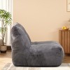 Maliang White Bean Bag Chair, Cozy Lazy Sofa Filled with High-Density Foam for Living Spaces, Bedrooms - 3 of 4