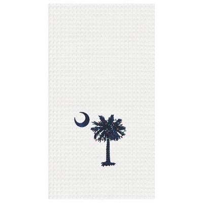 C&F Home Palmetto with Lights Waffle Weave Kitchen Towel