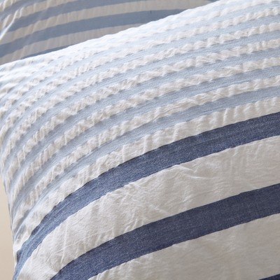 King Blue and White Cotton Nautical Duvet Cover Set