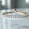 14K Gold Adjustable Tennis Bracelet with crystals from Swarovski in 14K Plated - 4 of 4