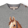 Hope & Henry Girls' Horse Intarsia Pullover Sweater, Infant - 3 of 4