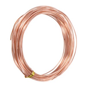 Unique Bargains Soft Pure Copper Jewelry Making Gardening Wire 1 Roll - 1 of 4