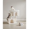 Feandrea Cat Tree, Cat Tower, Cat Condo, Large Cat Perch, 2 Cat Caves, Scratching Post - 3 of 4