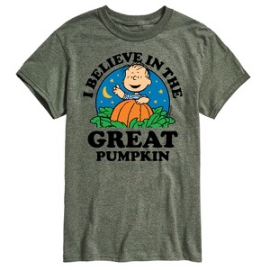 Men's - Peanuts - I Believe In The Great Pumpkin Short Sleeve Graphic T-Shirt - 1 of 4