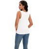 ATHLECHIC Women's Scoop Neck Ribbed Wide Strap Sleeveless Workout Basic Sport Tank Tops - 4 of 4