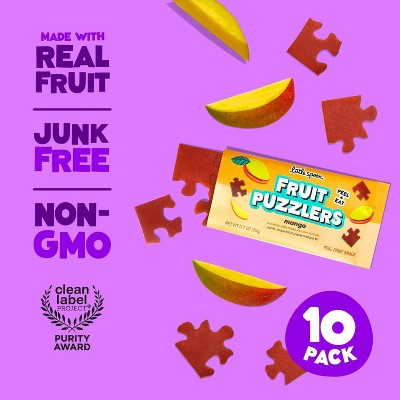 Little Spoon Kids' Fruit Puzzlers Mango Fruit Snacks Made with Real Fruit - 7.05 oz/10ct