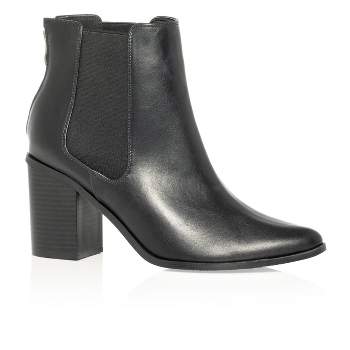 Women's Wide Fit Maddie Ankle Boot - black | CITYCHIC