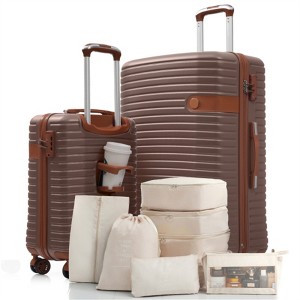 FATMOON Hardshell Luggage Set with TSA Lock, 360° Spinner Wheels, Lightweight Durable Travel Suitcases for Women/Men Carry-On & Check-In - 1 of 4