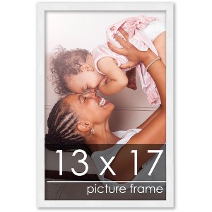 PosterPalooza | 13x17 Wood Frame with UV Acrylic, 6 Finishes: Black, White, Bronze, Silver, Wood, Mahogany - 1 of 4