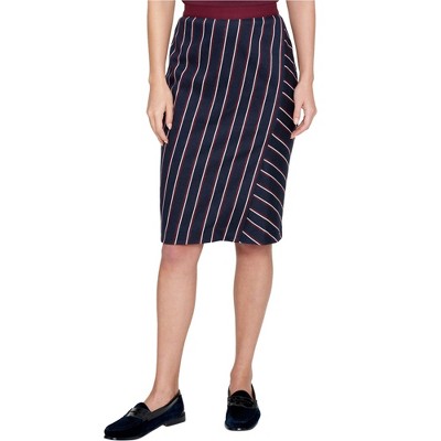 Tommy Hilfiger Womens Striped A-line Skirt