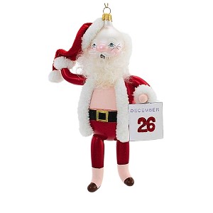 Italian Ornaments 7.5 Inch Well Deserved Rest Vintage Santa Dec. 26 Tree Ornaments - 1 of 3