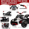 12V Kids Electric Ride on Truck Car Remote Control, 7MPH, 2 Speeds, 2x55W Motor, LED Lights, Music, USB & EVA Tires, Gift for Boy Girl - 4 of 4