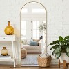DOMETOUR Black/Gold Metal Arch Stand Full Length Mirror - 4 of 4