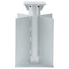 vidaXL In-Ground Parasol Base Silver 10.8"x10.8"x17.7" Steel - 2 of 4