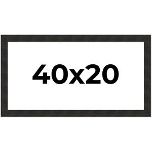 PosterPalooza | Panoramic Contemporary Black Picture Frame - UV Acrylic, Foam Board Backing, Hanging Hardware - 1 of 4
