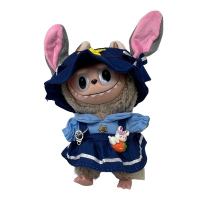 Labubu Dressed as Judy the Police Officer on Patrol