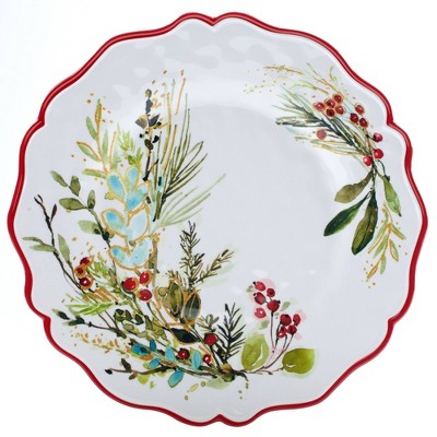 Christmas Gatherings Melamine Round and Oval Platter Set