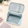 Unique Bargains Women's Square Letter B Makeup Bag Blue 1 Pc - image 2 of 3