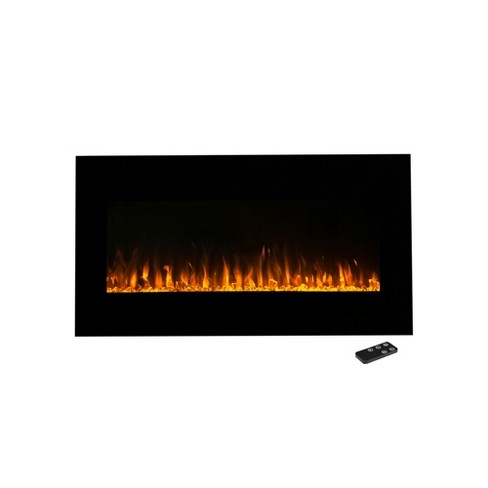 Northwest 42 Electric Fireplace Wall Mounted Led Fire And Ice Flame With  Remote : Target