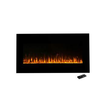 Northwest 42" Electric Fireplace Wall Mounted Led Fire And Ice Flame with Remote