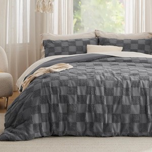3 Pieces Boho Duvet Cover Set for All Seasons Soft Shabby Chic Embroidery Boho Bedding - 1 of 4