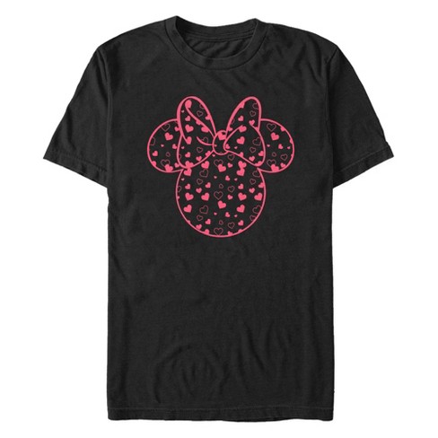 Men's Mickey & Friends Mickey and Friends Minnie Heart Silhouette T-Shirt - image 1 of 4