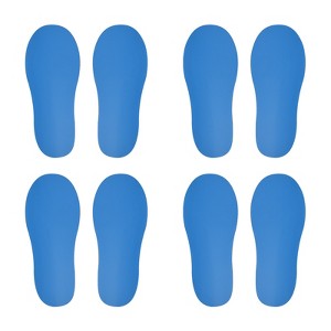 Unique Bargains Home Classroom Floors Stairs Decal Footprint Sticker 4 Pairs - 1 of 4