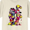 Garfield Odie & Garfield Messy Paint Crew Neck Short Sleeve Natural Men's T-shirt - 2 of 3