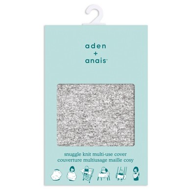 aden + anais Snuggle Knit Multi Use Cover - Heather Gray