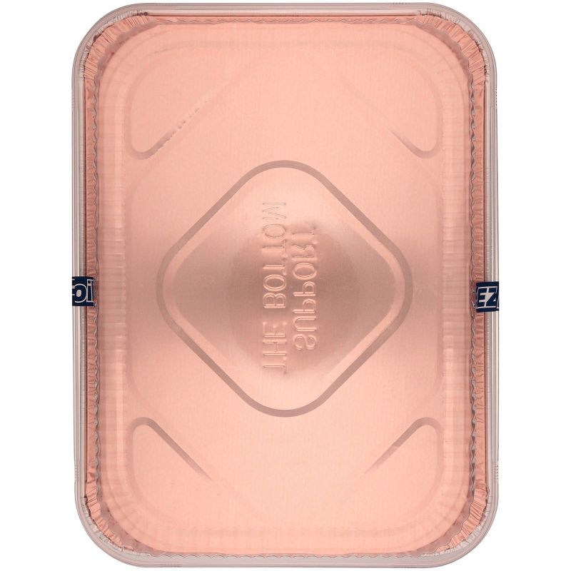 EZ Foil All Purpose Rose Gold Pan with Lid, 4 of 7