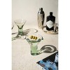 Clear Martini Glass with Solid Base 5.5"H, Handblown Recycled Glass Drinkware by Kalalou (Set of Six) - 3 of 3