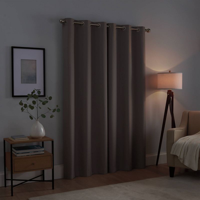 Set of 2 Kylie Absolute Zero Blackout Curtain Panels - Eclipse, 5 of 12