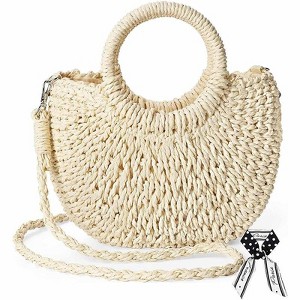 Straw Shoulder Bag For Women Woven Purse Beach Envelope Clutch Straws Wallet - 1 of 4