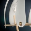 Petal 31 Inch 5 Light Chandelier in Champagne Bronze with Black or White - 4 of 4