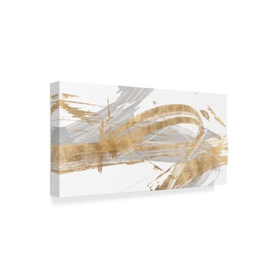 Trademark Fine Art -Studio W 'Gold And Grey Ii' Canvas Art