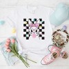 Simply Sage Market Women's Checkered Groovy Bunny Short Sleeve Graphic Tee - 3 of 3