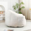 Vynxaria Bean Bag Seats - Spacious White Lounge Sofa with Armrests for Living Rooms and Bedrooms - 4 of 4