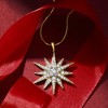 Ross-Simons 1.20 ct. t.w. Diamond Starburst Pendant Necklace in 18kt Gold Over Sterling - 3 of 4